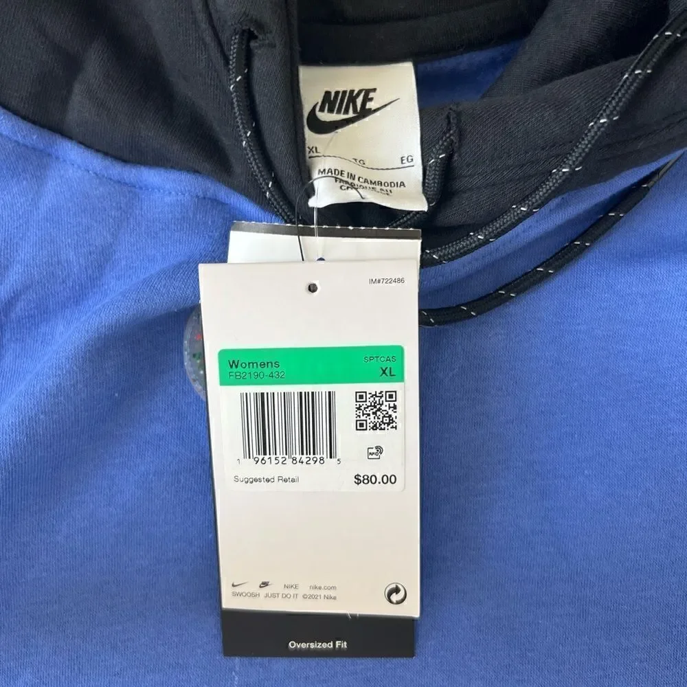Nike Sportswear Women’s Blue Utility Fleece Hoodie